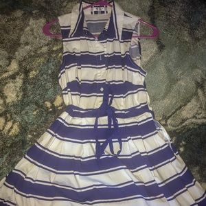 👗Blue and White dress 👗